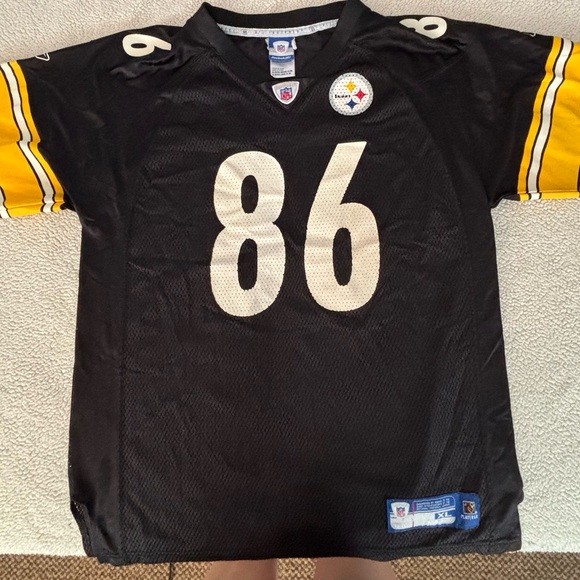 Reebok Other - Reebok Black and Yellow Pittsburgh Steeler NFL Jersey youth size XL